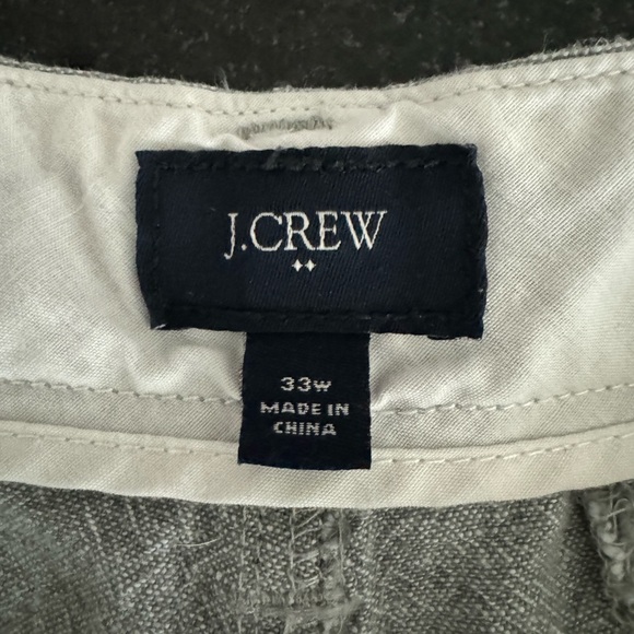 J. Crew Light Grey Linen Shorts | Waist 33 - Picture 3 of 3